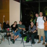Guests enjoying patio